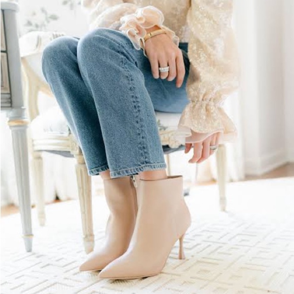 Antonio Melani x Nicola Bathie Sarah Leather Dress Booties